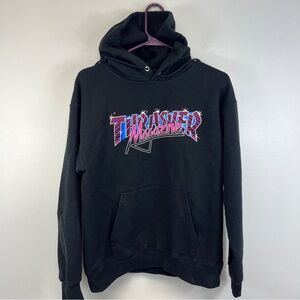 Thrasher Magazine Hoodie Sweatshirt Black Adult Size Small Skateboards